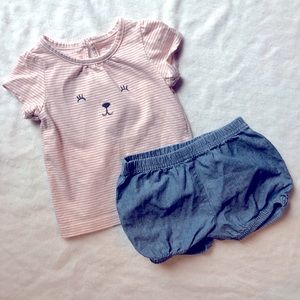 Adorable baby girl set